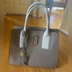 Mark Jacobs leather handbag in cream and beige